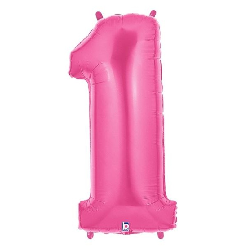 Pink Number 1 34" Balloon