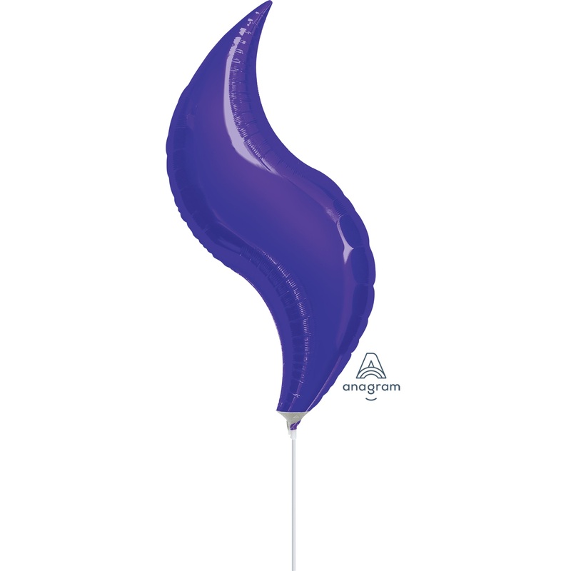 Purple Curve 19 Balloons (5 count)