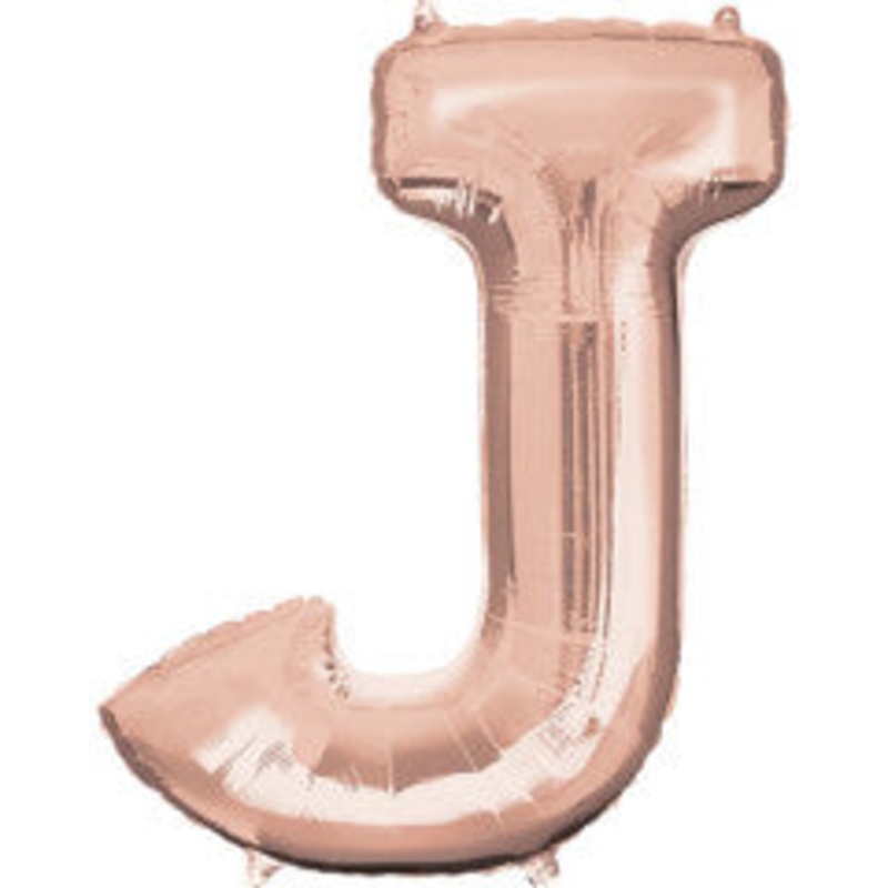 Rose Gold Letter J 34 Balloon