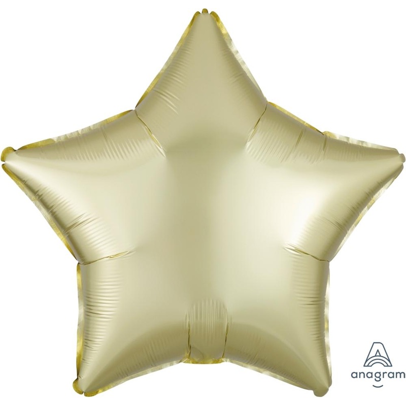 Satin Luxe Pastel Yellow Star 18 Balloon