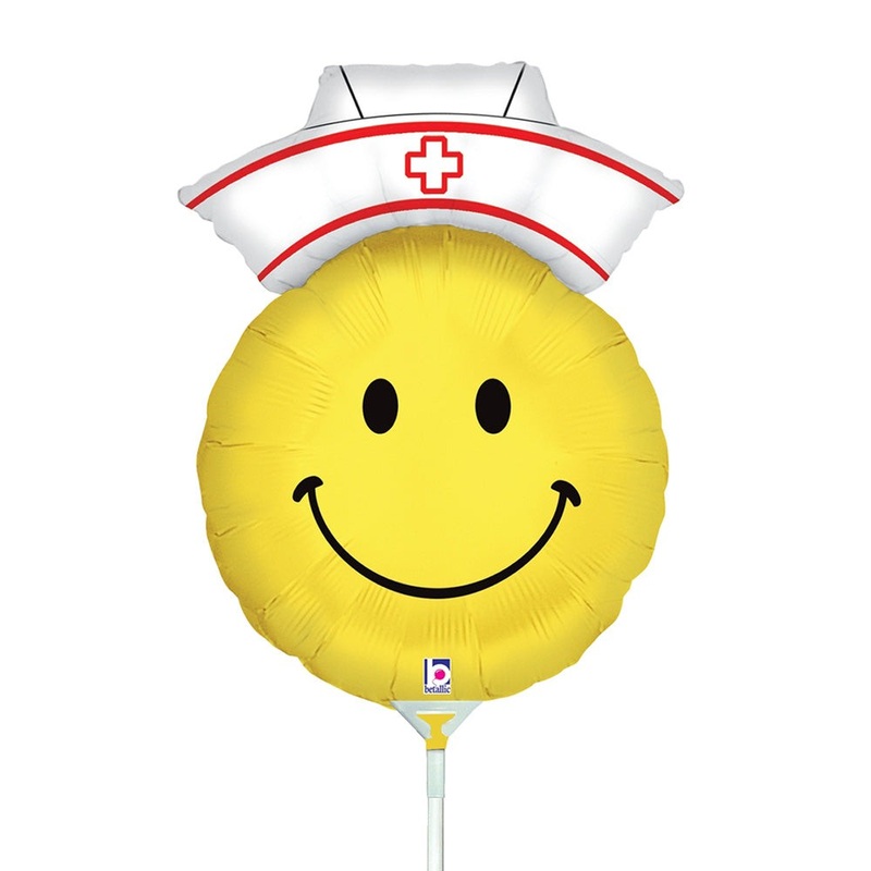 Smiley Nurse Mini Shape (air-fill Only) 14 Balloon