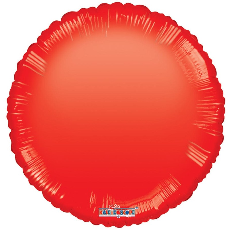 Solid Red Round Gelli Bean 18 Balloon