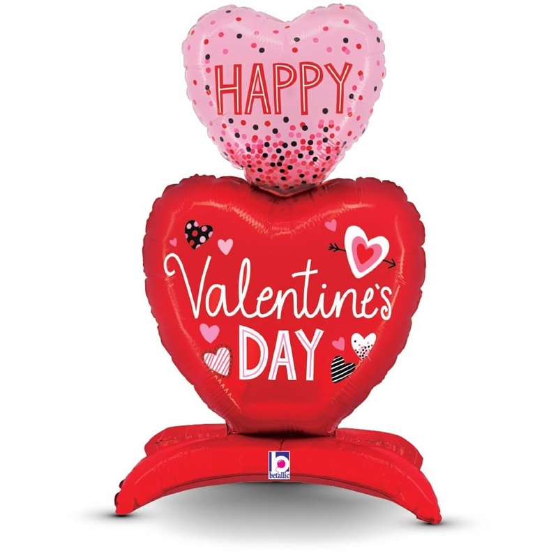 Standups Valentine Hearts 28 Balloon