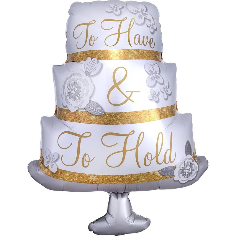To Have and To Hold Wedding Cake 28 Balloon