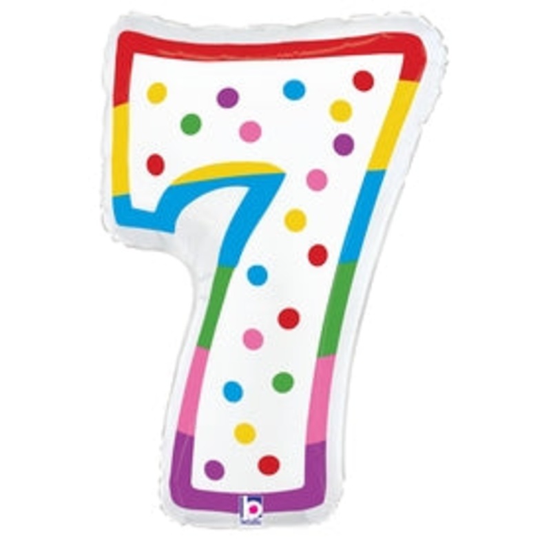 Birthday Candle Number 7 24 Balloon