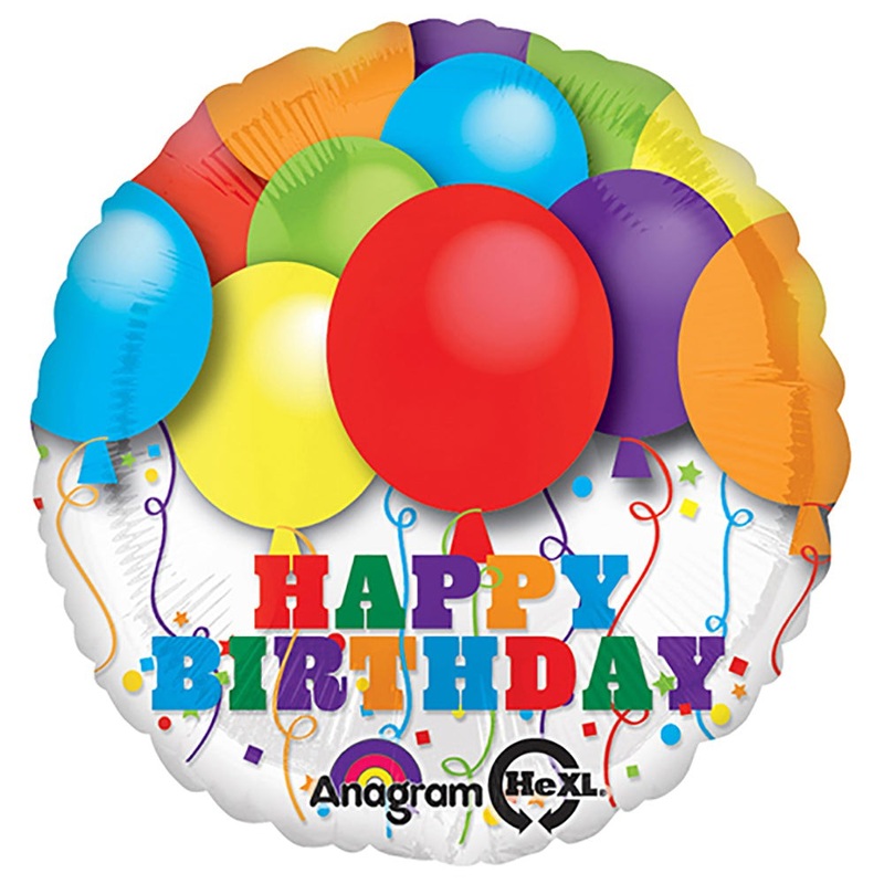 Bright Balloons Birthday 18 Balloon