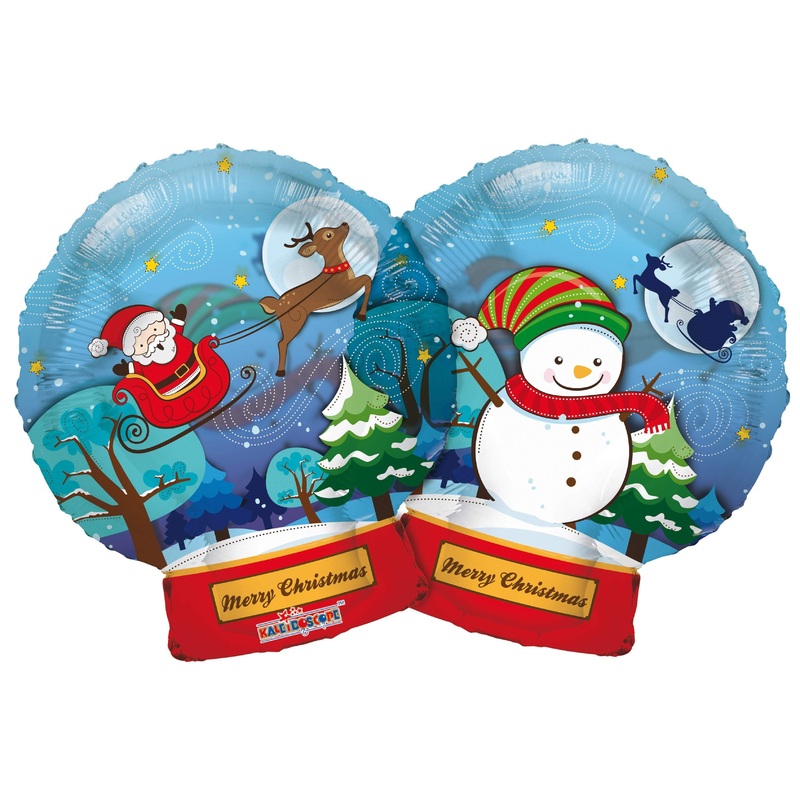 Christmas Snowglobe 18 Clear View Balloon