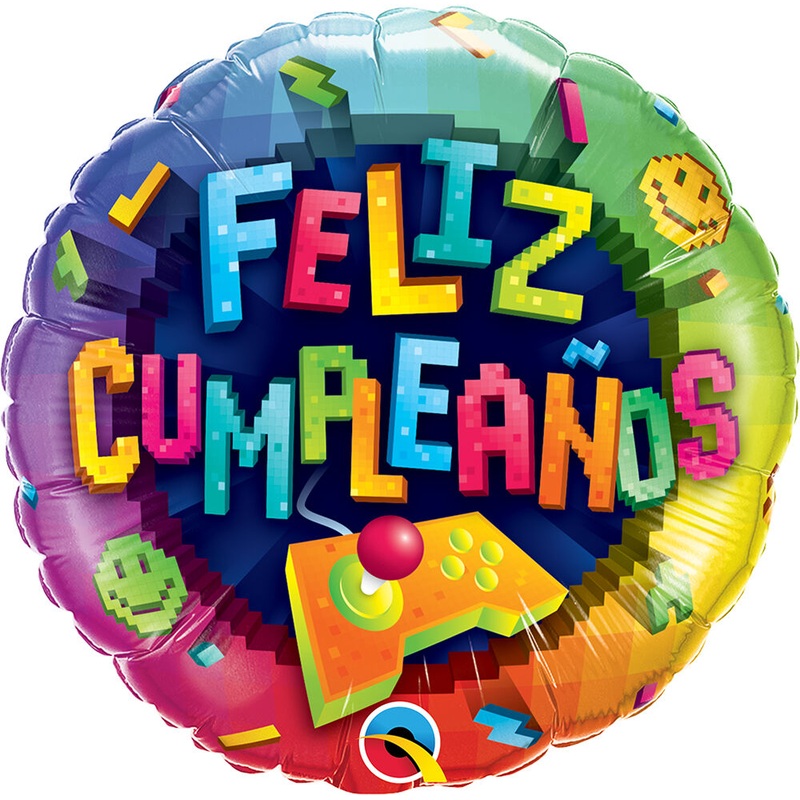 Feliz Cumpleaos Video Gamer 18" Balloon
