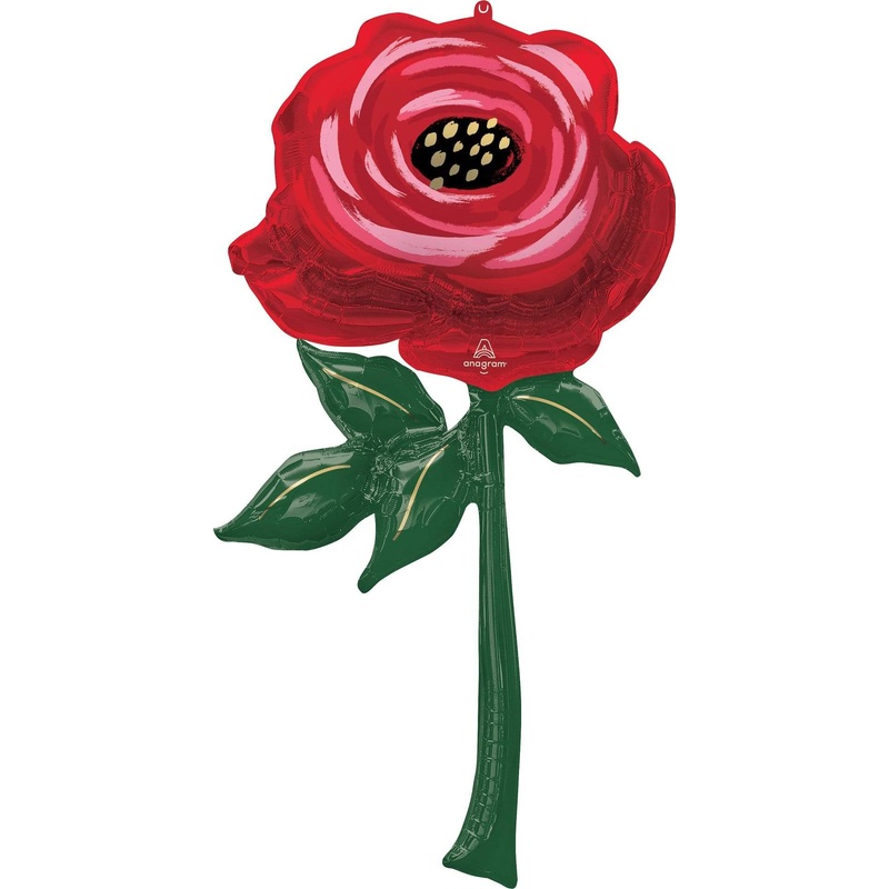 Giant Painted Rose Flower 55 Balloon