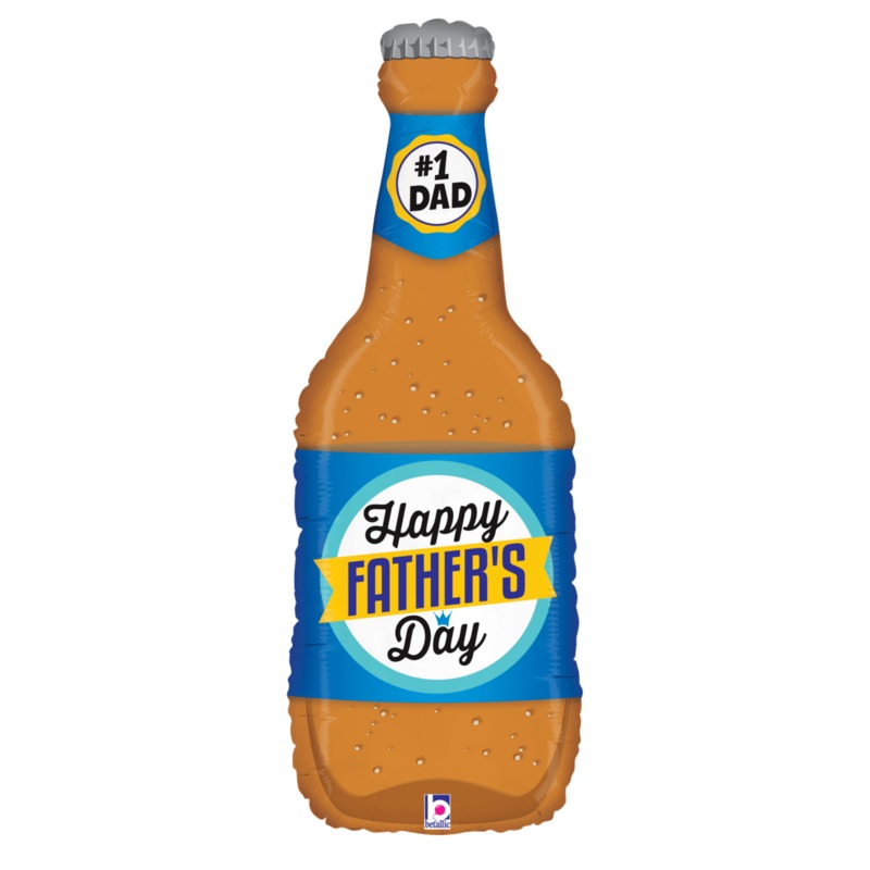 Happy Father's Day Beer Bottle 34 Balloon