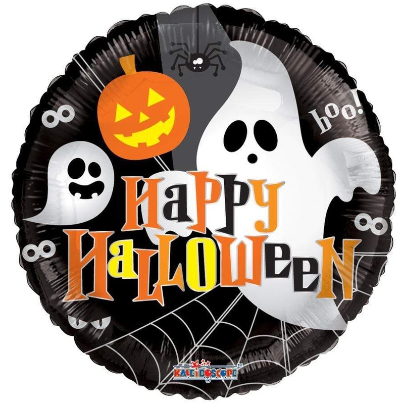 Happy Halloween Ghost and Pumpkin 18 Balloon