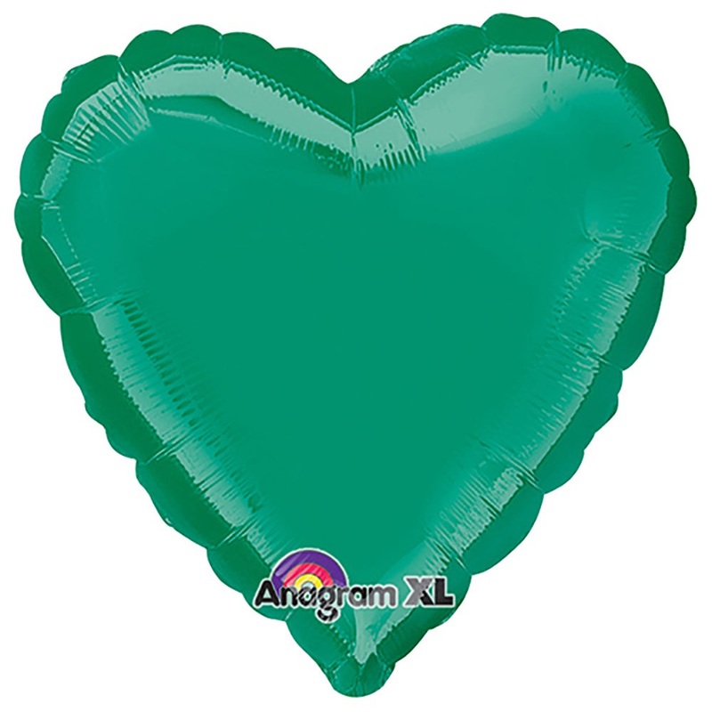Heart - Emerald Green 18 Balloon