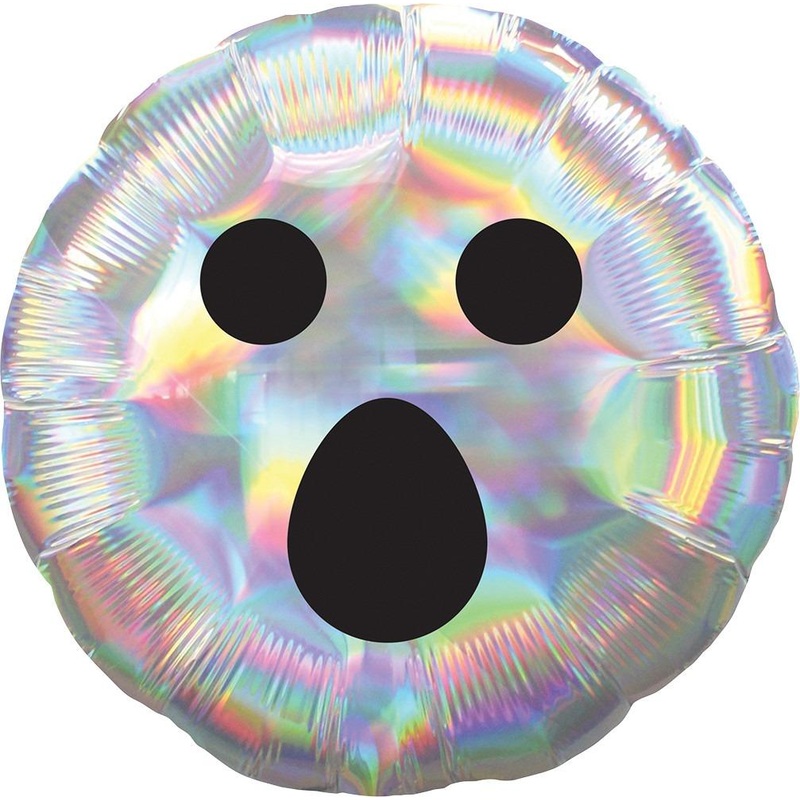 Iridescent Ghost Face 18 Balloon
