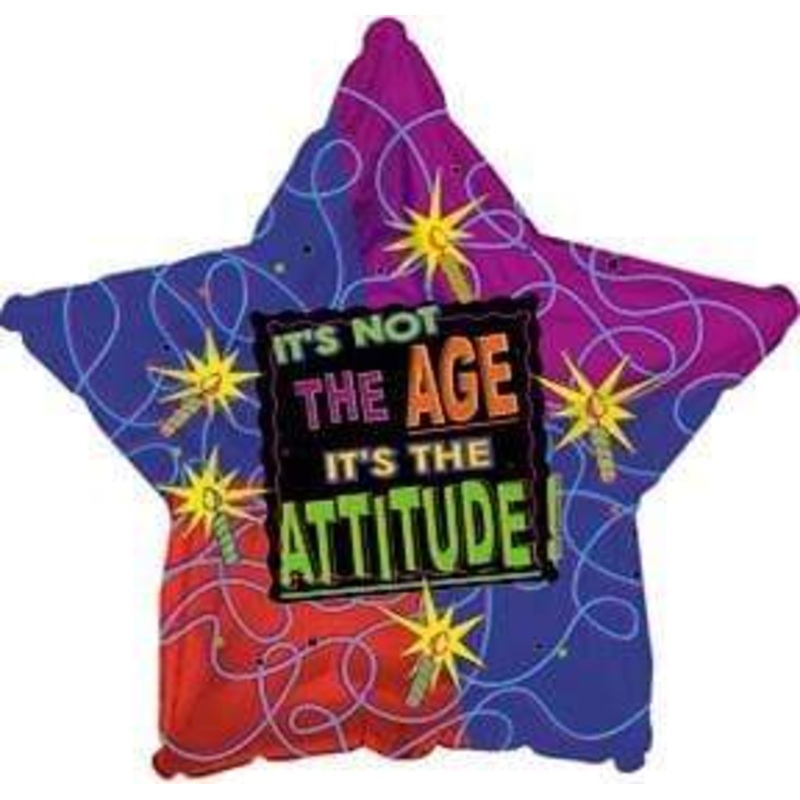 It's Not the Age It's the Attitude 18 Balloon