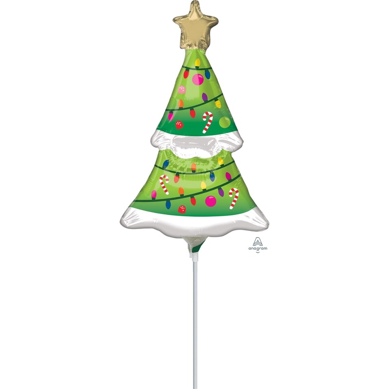Lighted Christmas Tree 14 Balloon (requires heat-sealing)