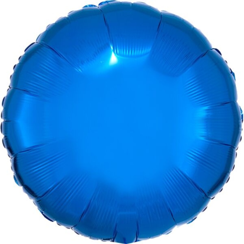 Metallic Blue Round Circle 18 Balloon