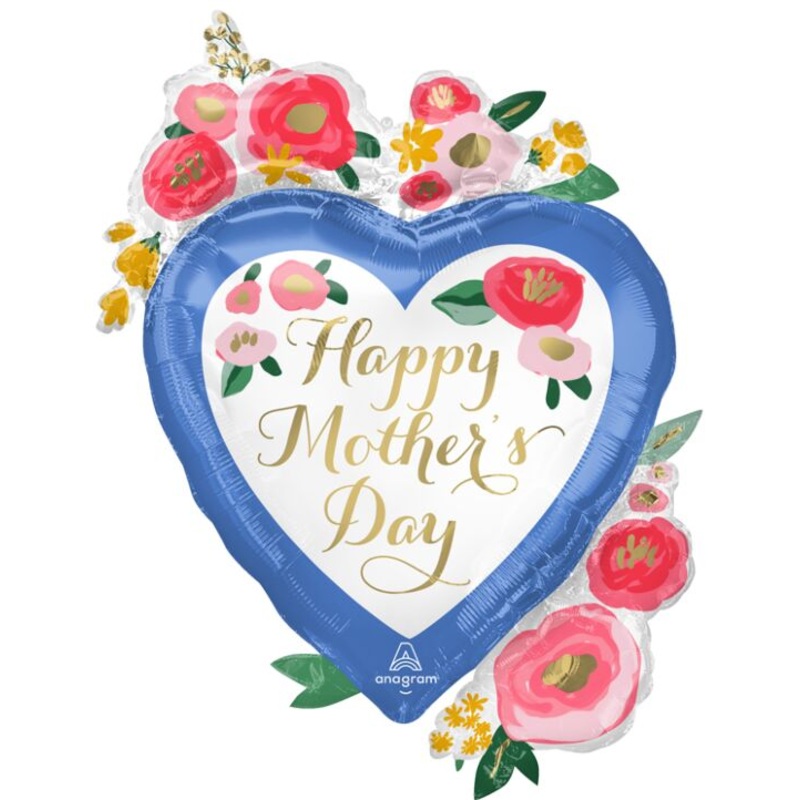 Mother's Day Floral Heart 34 Balloon