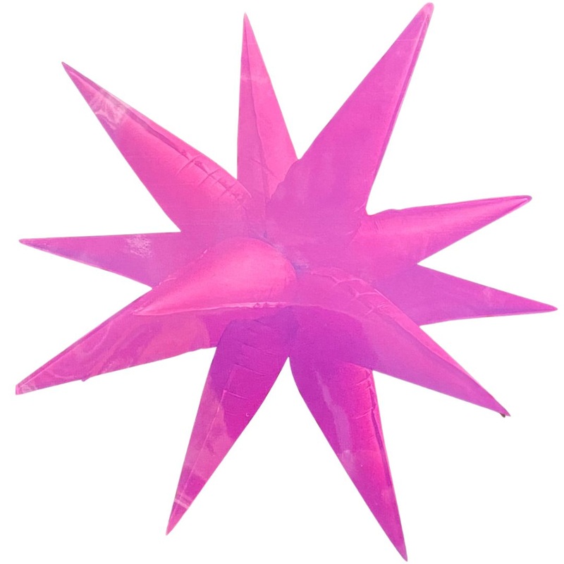 Neon Purple Starburst 40 Balloon