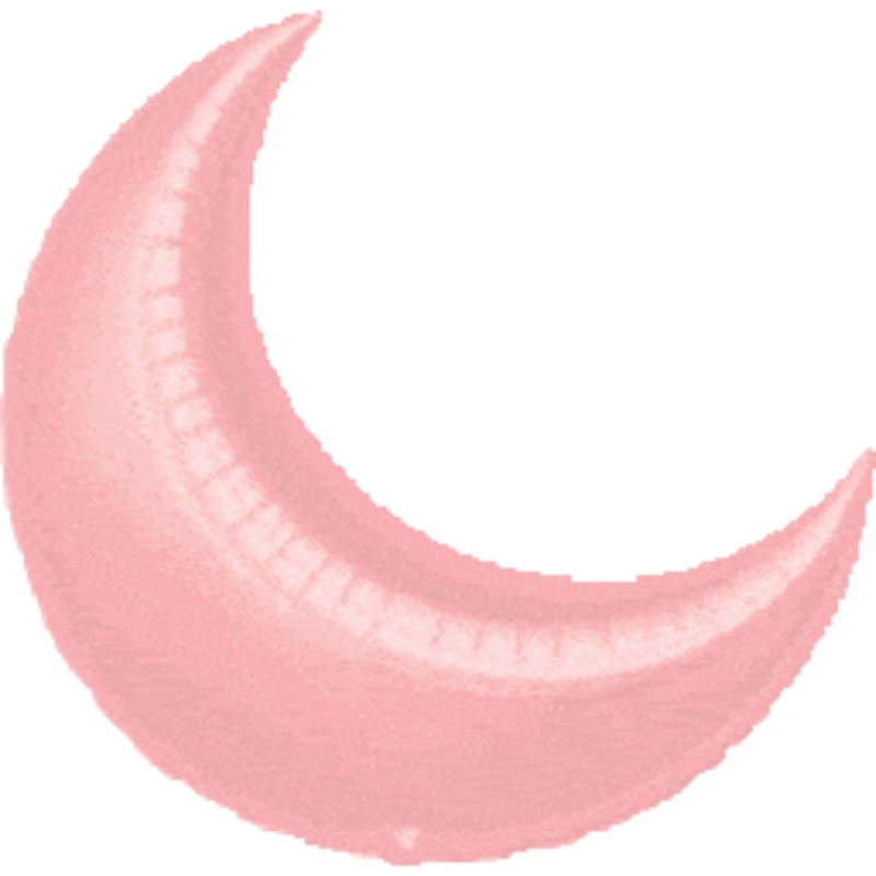 Pastel Pink Crescent Moon 35 Balloon