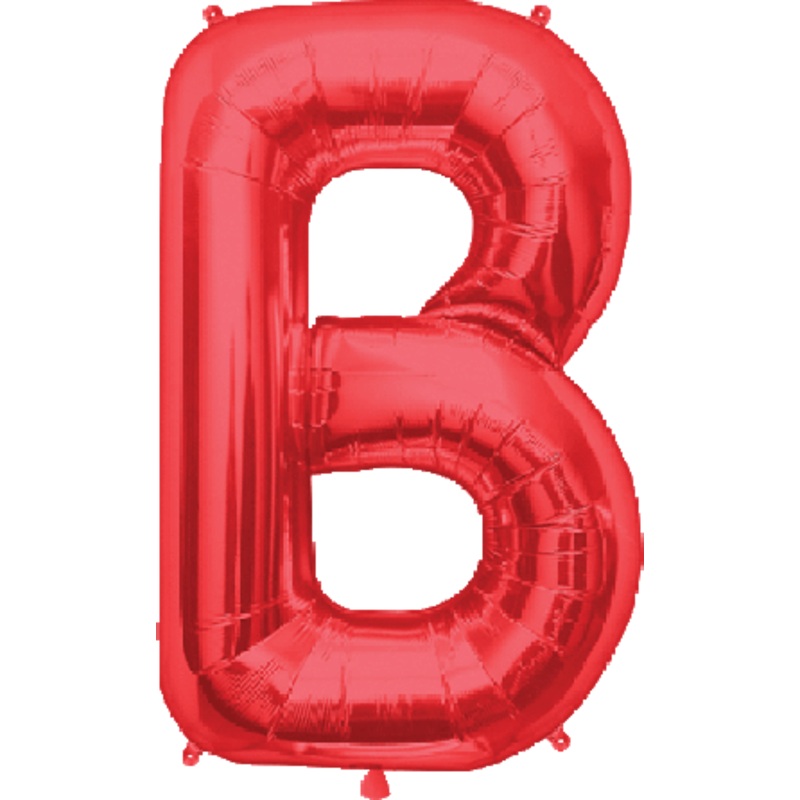 Red Letter B 34 Balloon