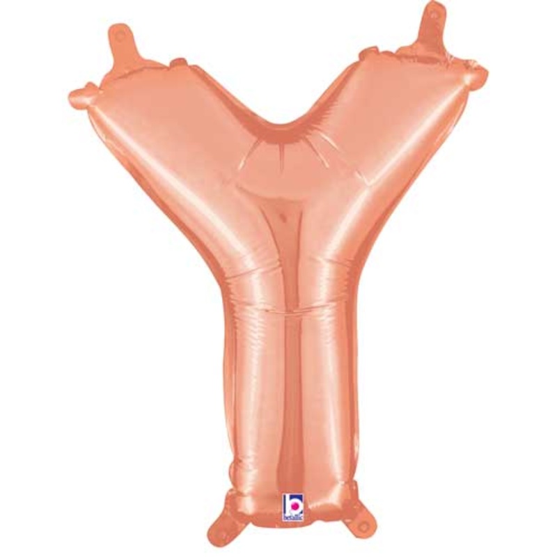 Rose Gold Letter Y 14 Balloon
