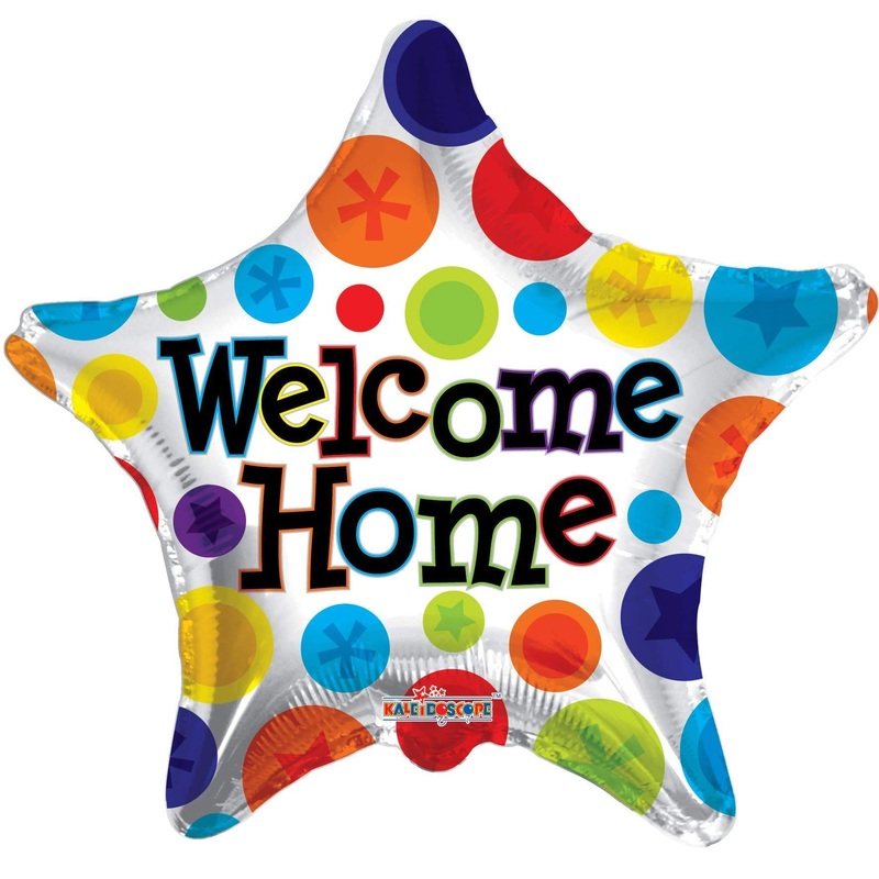 Welcome Home Star 18 Balloon