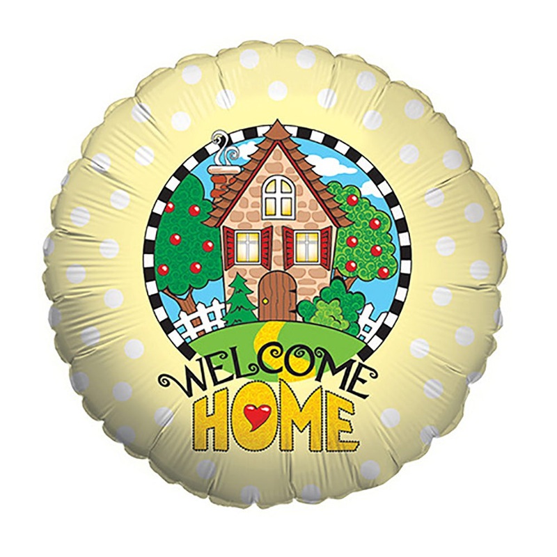 Welcome Home Yellow 18 Balloon