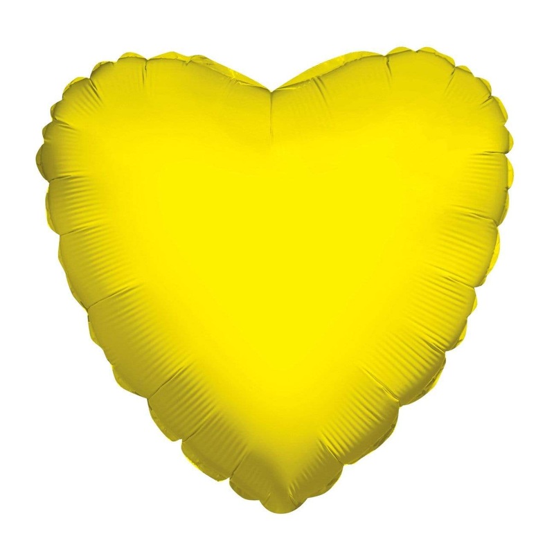 Yellow Heart 18 Balloon