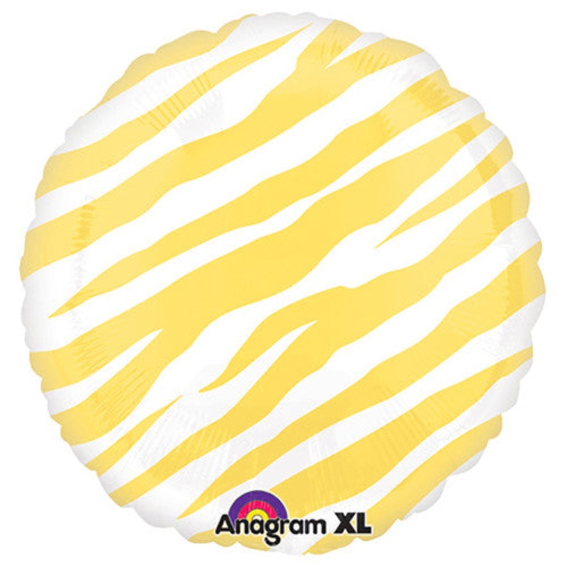 Yellow Zebra 18 Balloon