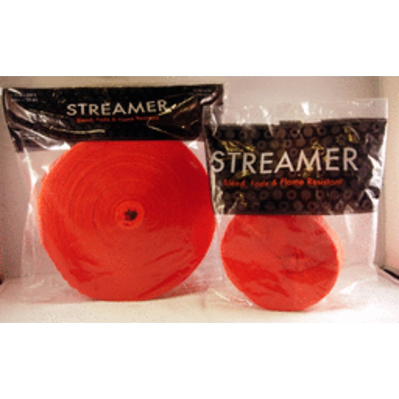 81' Crpe Streamer - Holiday Red