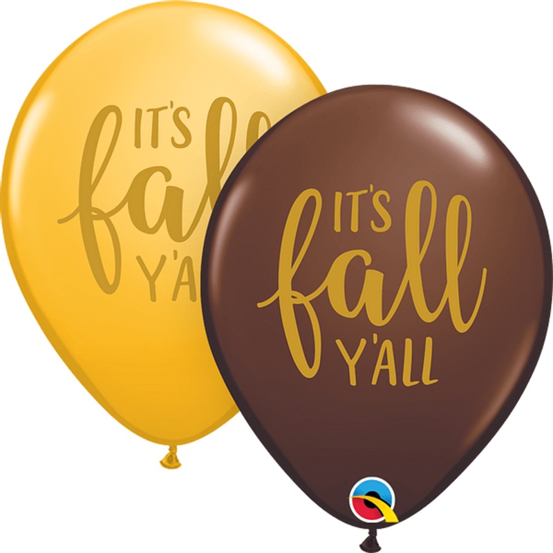Assorted Simply It's Fall Y'all 11 Latex Balloons (50 count)