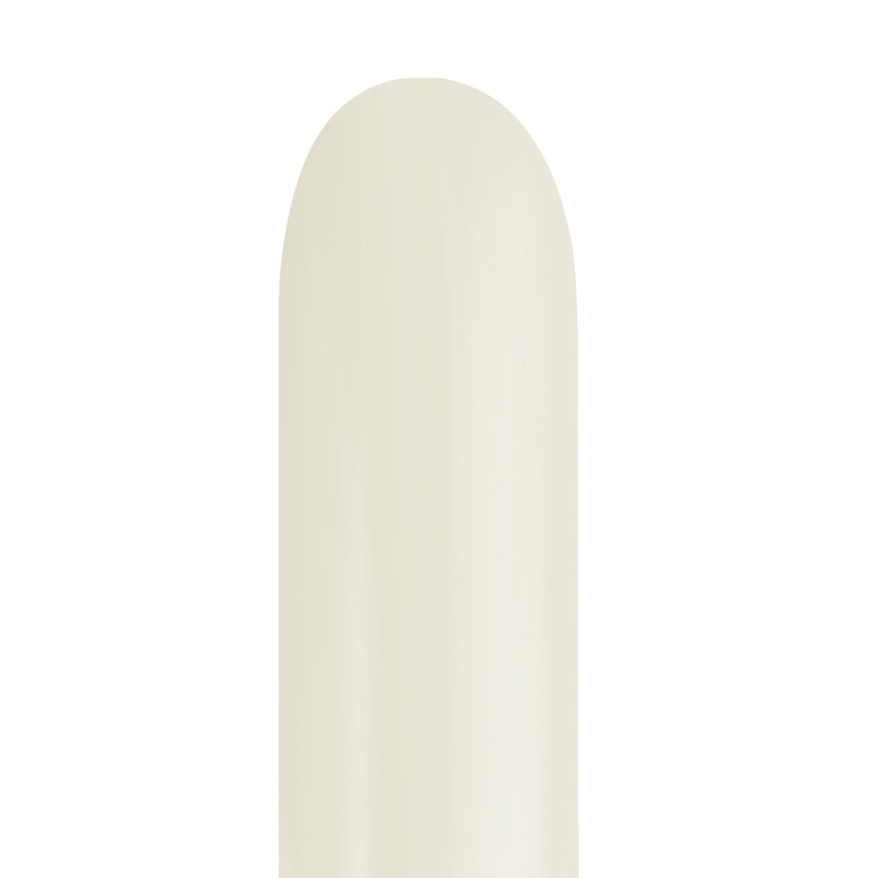 Aura Ivory White 260 Latex Balloons (50 count)