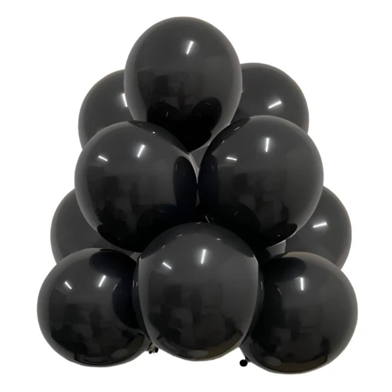 Black 36 Latex Balloons (2 count)