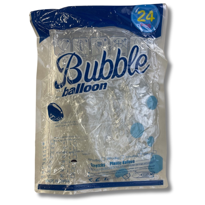 Clear Bubble 18 Balloons (24 count)