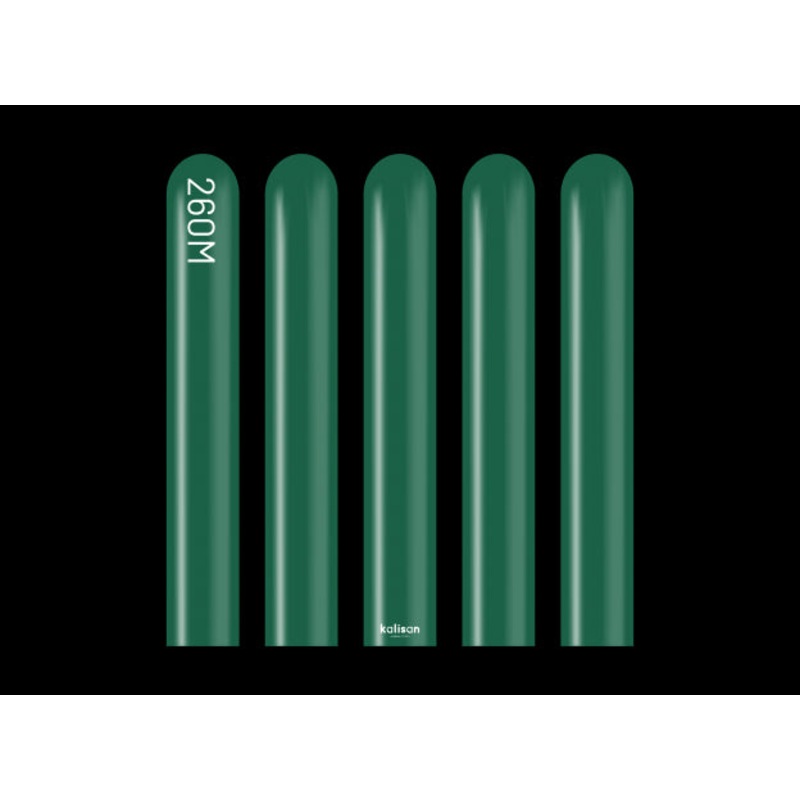 Dark Green 260 Latex Balloons (100 count)