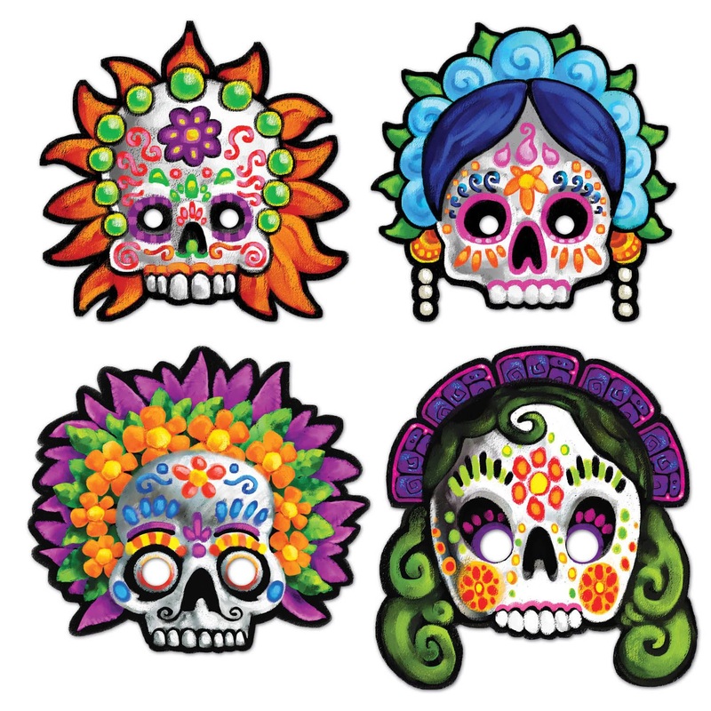 Day of the Dead Mask (12 count)