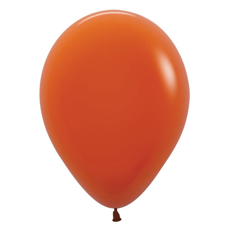 Deluxe Sunset Orange 11 Latex Balloons (25 count)