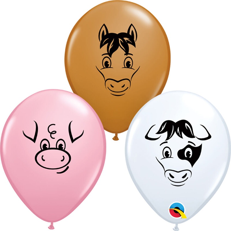 Farm Animal 5 Latex Balloons (100 count)