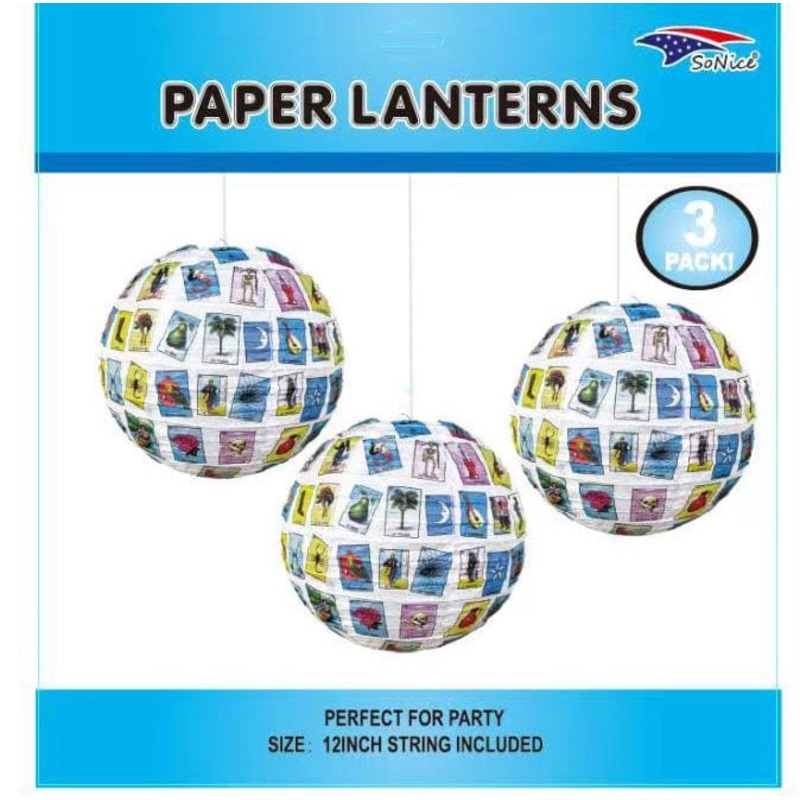 Loteria Paper Lanterns (3 pack)