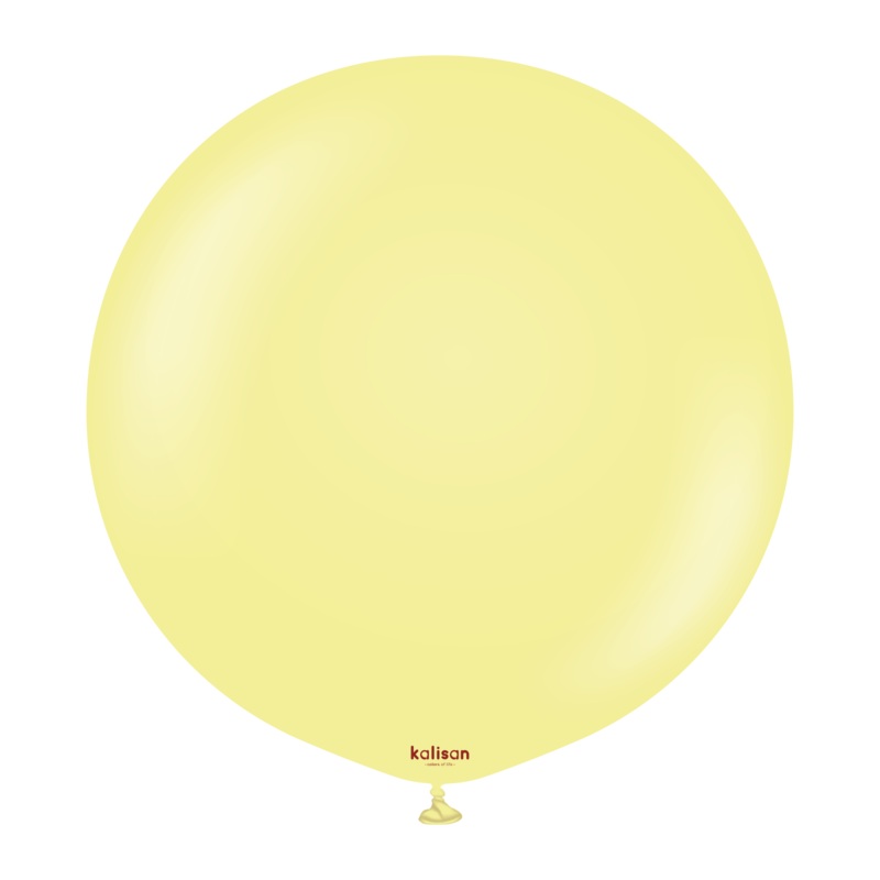 Macaron Yellow 24 Latex Balloons (2 count)
