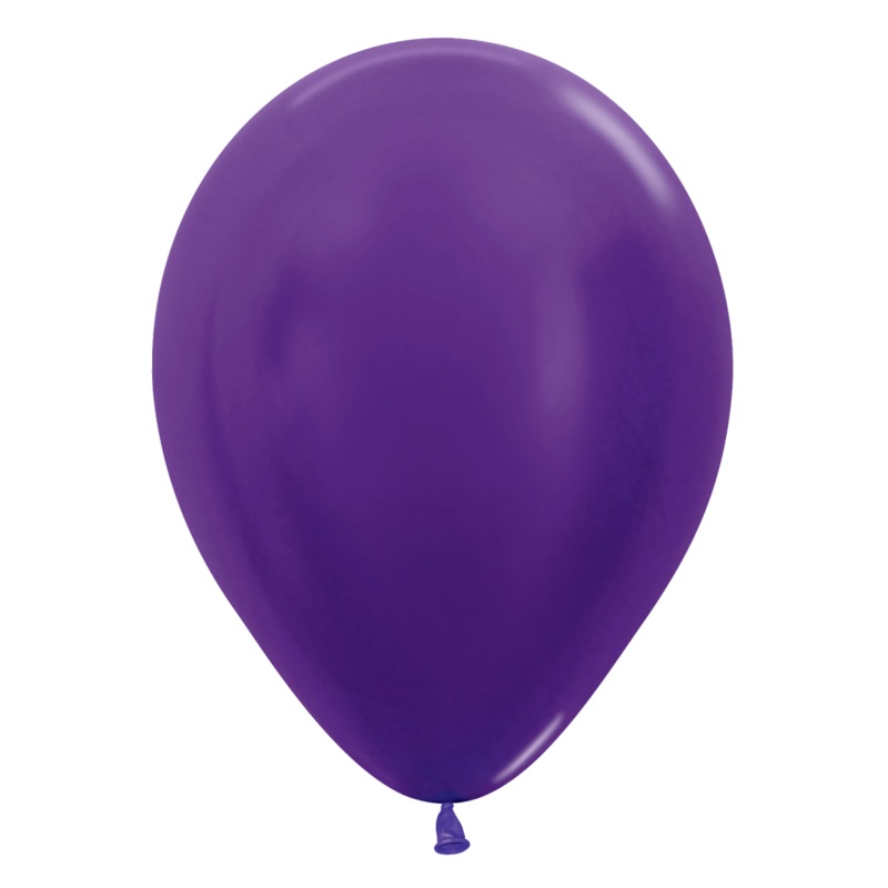 Metallic Violet 11 Latex Balloons (100 count)