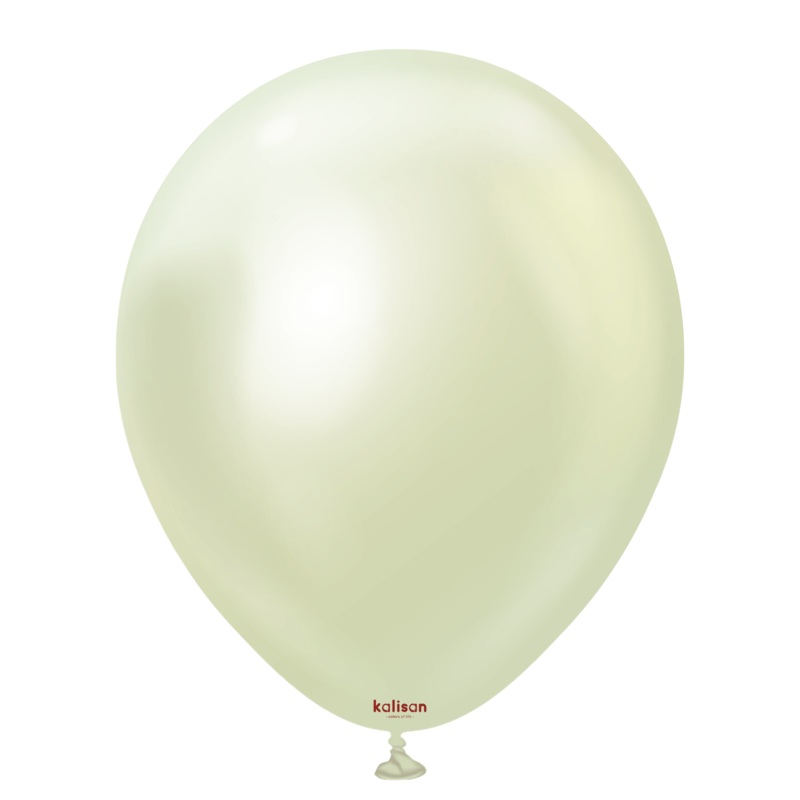 Mirror Green Gold 5 Latex Balloons (100 count)