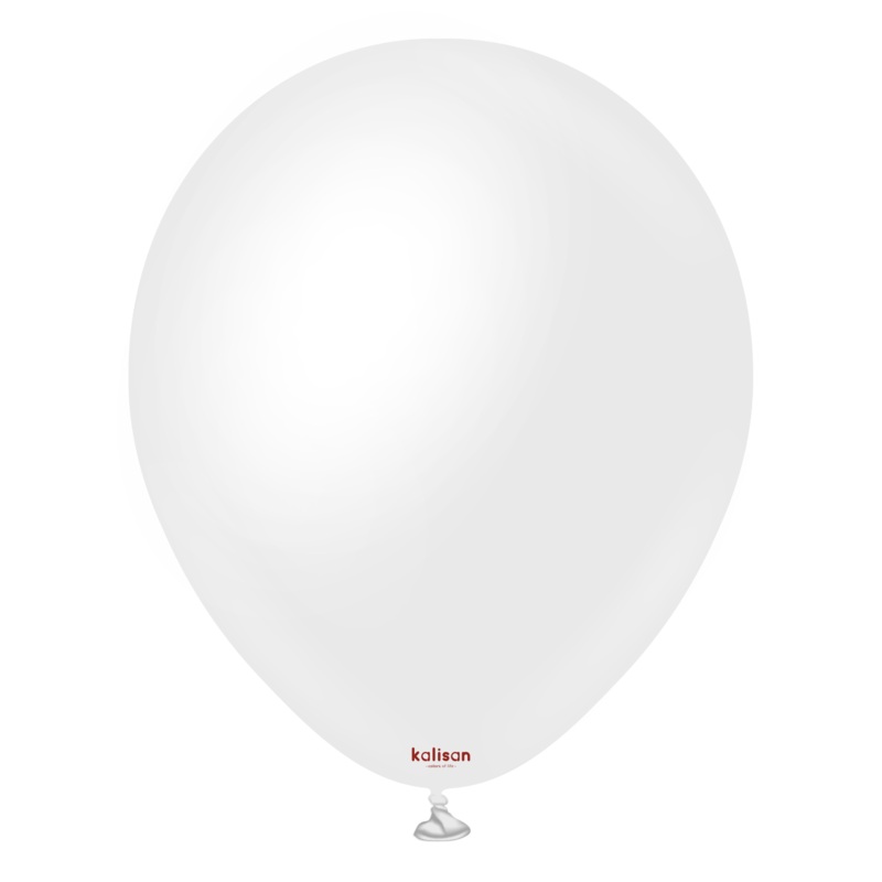 Opaque Satin Snow White 18 Latex Balloons (25 count)