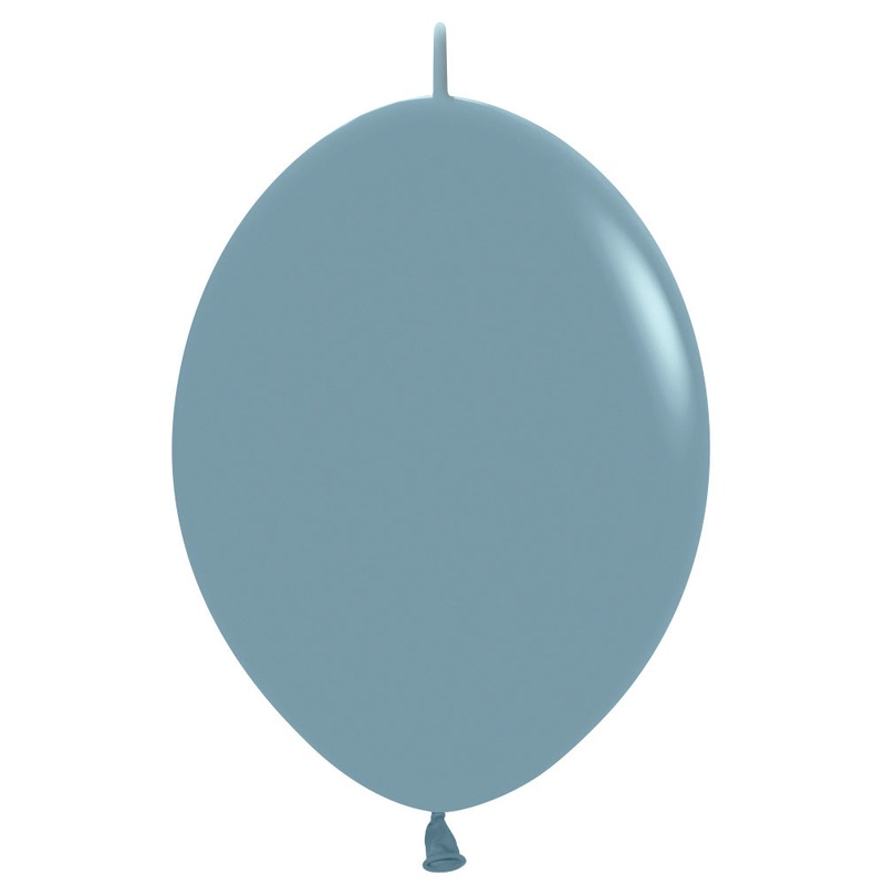 Pastel Dusk Blue Link-O-Loon 6 Latex Balloons (50 count)