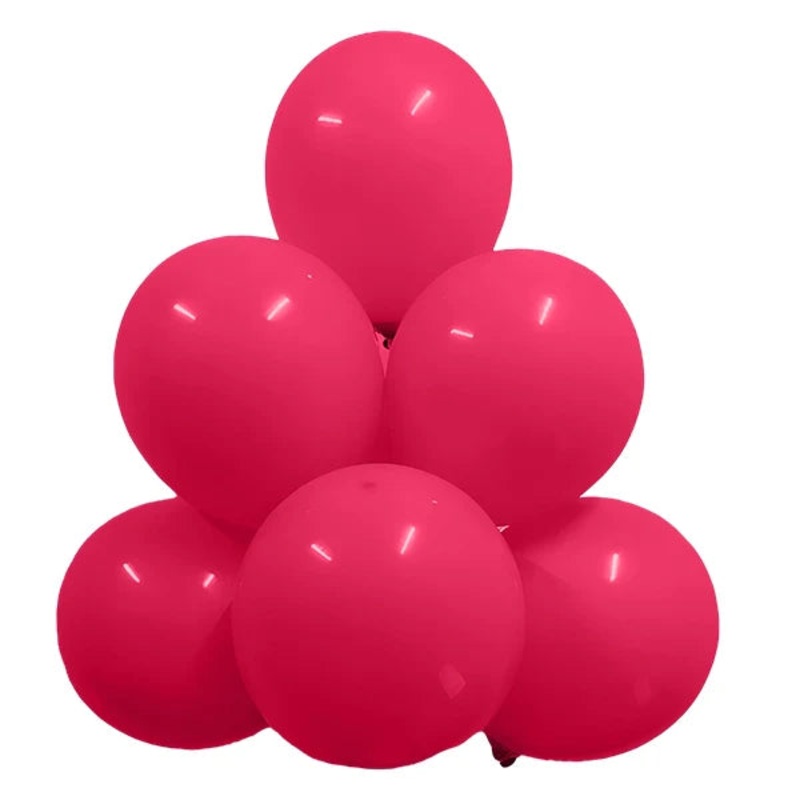 Retro Hot Pink 18 Latex Balloons (25 count)