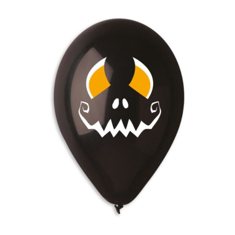 Scary Face Printed 12 Latex Balloons (50 count)
