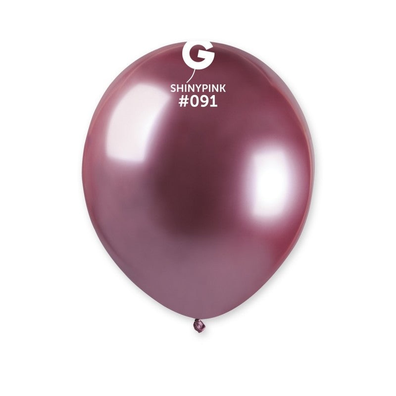 Shiny Pink 5 Latex Balloons (50 count)