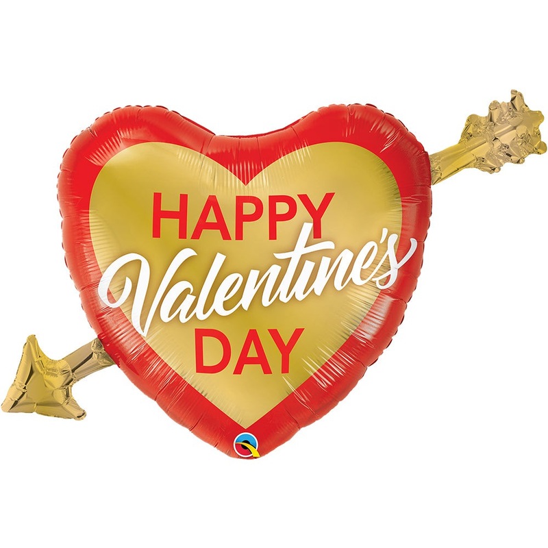 Valentine's Golden Arrow 39 Balloon