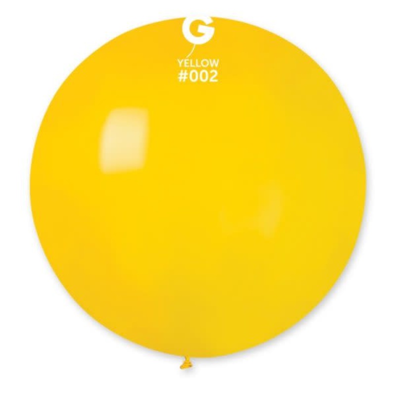 Yellow #002 31 Latex Balloon