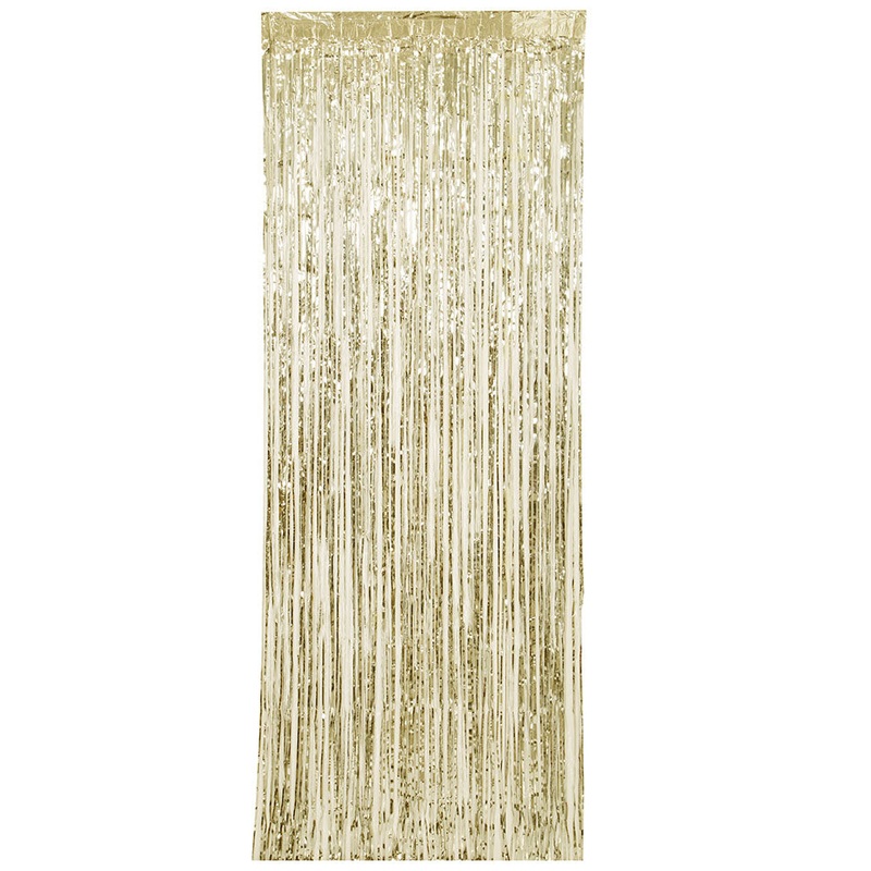 3ft8ft Gold Fringe Curtain